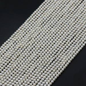 Perles de culture d'eau douce naturelles de qualité supérieure, forme de pomme de terre lisse, 4 mm, perles de culture naturelles pour la fabrication de bijoux, collier et bracelet - Product Image 5