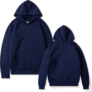 Pull à capuche d'hiver écologique pour hommes 330g flocage foncé vente en gros coupe régulière 100% coton col à capuche - Product Image 4