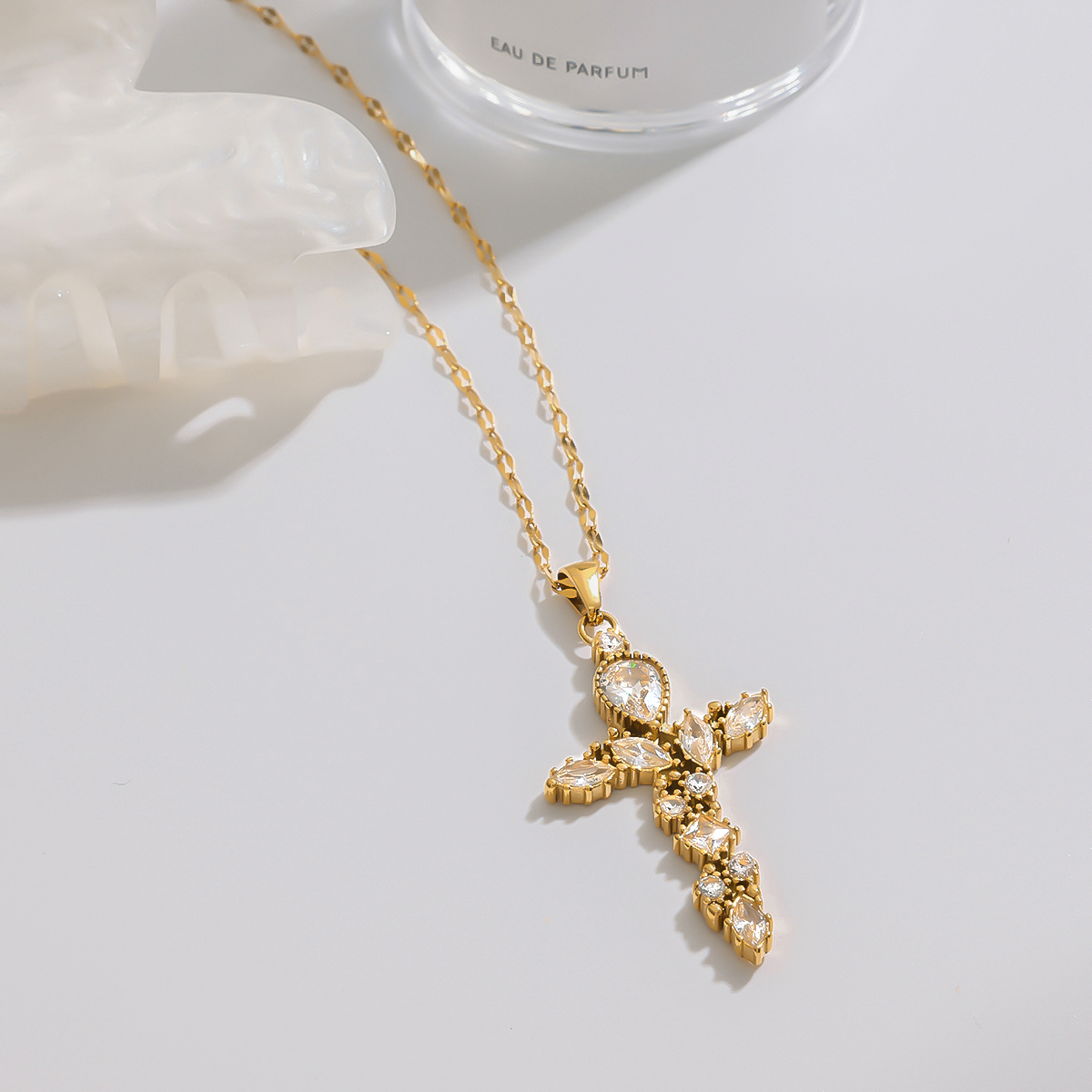 Crystal Cross Necklace