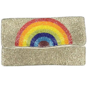 NEW HANDMADE BEADED WORK 2026 <b>CLUTCH</b> for WOMEN PARTY and HEART SHAPED DESIGN <b>Bags</b> with Bright color - Product Image 3