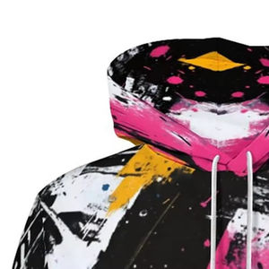 Sweats à capuche en sublimation 100% coton, à capuche, en tissu éponge, pour l'hiver, pull-over, écologique, respirant, séchage rapide, léger, avec poche, personnalisable - Product Image 4