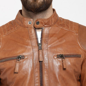 2026 Winter Fashion <b>Jacket</b> OEM Design Leather <b>Jacket</b> For Men <b>Slim</b> <b>Fit</b> Breathable Men Leather Winter <b>Jacket</b> - Product Image 6
