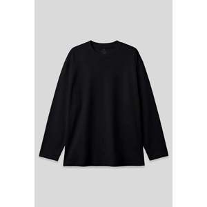 Tommylife เสื้อสเวตเตอร์คอกลมสำหรับผู้ชายสีดำรุ่นพื้นฐาน-88107-สีขาว - Product Image 1