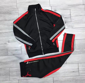 Conjunto Deportivo Personalizado con Cremallera Completa para Hombre, Chaqueta y Pantalones de Entrenamiento de Poliéster/Algodón - Product Image 6