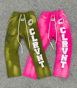 Combinaison de jogging et fitness grande taille personnalisée pour hommes pantalon de survêtement en éponge lavée à l'acide sweat à capuche brodé avec patch respirant imperméable Vintage - Product Image 3