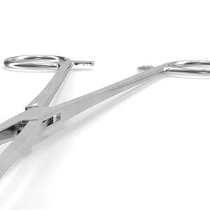 Pinzas de Sujeción para Esponjas, Rectas, 7.18 cm, con Trinquete, Pinzas Pennington de Alta Calidad para Perforaciones, SurgiRight Manual, Certificación CE - Product Image 6