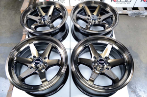 ล้อแม็กซ์สีบรอนซ์ดำ 15x7 ขอบ 4x100/114.3 สำหรับ Cooper Yaris MR2 - Product Image 4