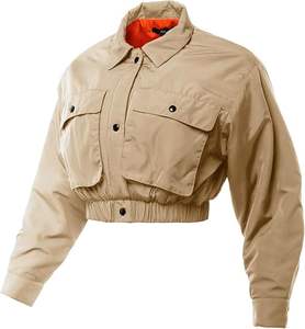 Blouson bomber matelassé à deux poches sur le devant, personnalisé pour femmes - Product Image 6