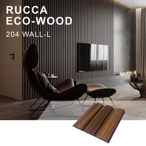 WPC Laminated 3d Panel Wall Design Panel RUCCA 204*15mm Wpc Ceiling