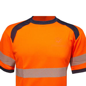 Custom Logo Workwear <b>T</b> <b>Shirt</b> Short Sleeves Breathable <b>High</b> Quality Reflective Safety <b>T</b>-<b>Shirt</b> For Man - Product Image 2