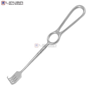 Kocher retractor สแตนเลส22.0CM คุณภาพสูงเครื่องมือดึงเนื้อเยื่อ4ง่ามตัดด้วยมือแบบคม - Product Image 4