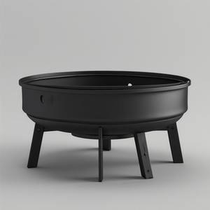 Brasero de jardin décoratif en métal, conçu pour le confort en plein air le soir, offrant un design élégant et une utilisation sécurisée du feu - Product Image 4