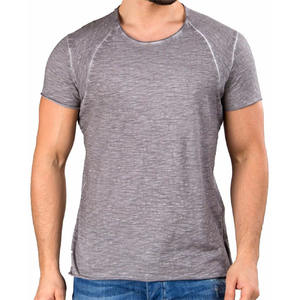 Camiseta con estampado completo de ringer, Camiseta con cuello redondo, camisetas informales de verano impresas de alta calidad hechas a medida, camisetas de algodón para hombres OEM - Product Image 6