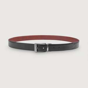 Cinturón Reversible de Cuero Genuino Personalizado para Hombre, Cuero Vacuno de Alta Calidad, Estilo Occidental y Casual, Logotipo Personalizado y Hebilla de Aleación - Product Image 1