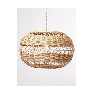 Handwoven Hanging <b>Lamp</b> Rattan ceiling <b>lamp</b> Chandelier Wicker Rattan Light Fixture for <b>Kitchen</b> Island Living Room - Product Image 2