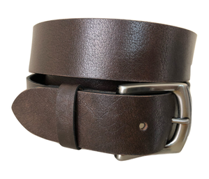 Cinturón de Cuero Vacuno Genuino de Alta Calidad para Hombre, 3.2 cm de Ancho, Hebilla de Latón Sólido Personalizable, Diseño Casual y de Negocios - Product Image 2