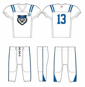 Último diseño personalizado OEM impresión hombres fútbol americano desgaste Jersey uniforme - Product Image 5
