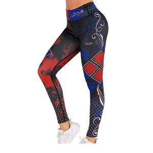 Leggings de Yoga de Cintura Alta para Mujer, Pantalones Deportivos con Estampado por Sublimación, Ropa Deportiva Elástica con Diseño de Costuras en Contraste - Product Image 4