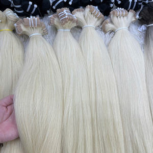 Venta al por mayor 100% cutícula alineada natural recto vietnamita extensiones de cabello humano tendencia caliente frontal paquete cinta pelo cortes calientes - Product Image 6