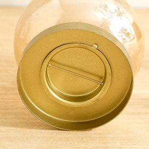 Porte-bougie chauffe-plat artisanal en or, écologique, moderne, décoratif, avec base en métal, pour décoration intérieure, Noël, Pâques, salon - Product Image 5