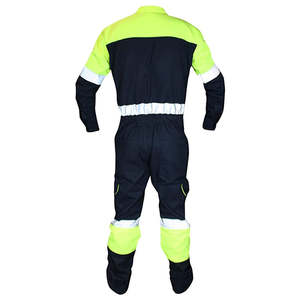 Trajes de trabajo de seguridad de construcción de algodón FR resistentes al fuego personalizados conjunto de uniforme de mecánico reflectante hecho de poliéster - Product Image 6