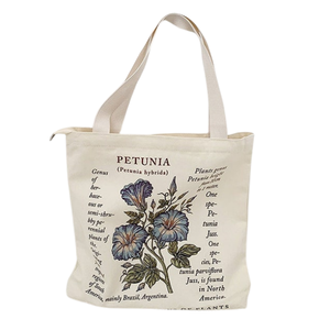 Women's Geometric Pattern Eco-Friendly 12oz Cotton <b>Tote</b> <b>Bag</b> | Custom Logo Webbing Strap <b>School</b> & Daily Use - Product Image 4