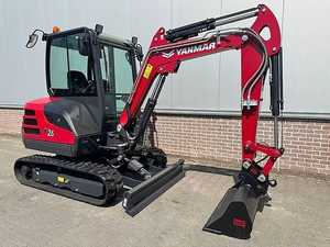 Mini-excavatrice sur chenilles Yanmar SV26 de 2,6 tonnes, compacte, à queue zéro, pour la construction, l'agriculture et l'aménagement paysager - Product Image 1