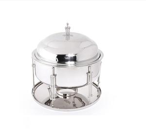Insulated Stainless Steel Hot <b>Pot</b> with Nickel Plated and Rounded Lid Ideal for Keeping Food Warm and Serving with Style - Product Image 2