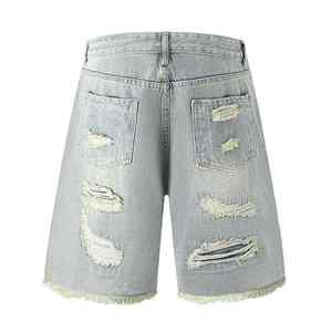 Baggy hommes shorts streetwear surdimensionné coton cargo conception coupe ample cordon ceinture été mode style décontracté - Product Image 2