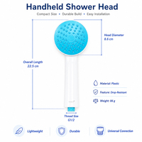Ensemble de douche moderne haute pression WEILE avec logo personnalisé, pomme de douche, tuyau en acier inoxydable de 1,5 m et support en aluminium