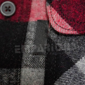 Camisas de franela blindada para hombre, ropa personalizada para motocicleta, CE, forrado con aramida, de tela de franela inteligente - Product Image 2