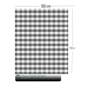 Mantel de Algodón Tejido Ecológico de 150 x 100 cm con Estampado Clásico a Cuadros Color Mostaza para Camping y Caravana - Product Image 3