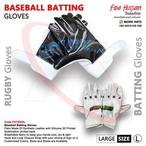 Guantes deportivos en cuero sintético Guantes de bateo de béisbol con impresión de silicona 3D luvas de beisebol Guantes de entretenimiento - Product Image 6