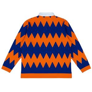 Chemise de rugby à manches longues en coton, polo à motif en zigzag, vêtements de sport décontractés, coupe ample, chemise d'entraînement pour hommes et femmes, unisexe - Product Image 2