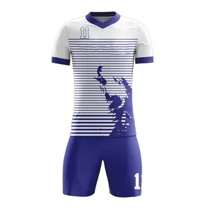 Maillot de sport personnalisé pas cher pour équipe de football Nouveau modèle Dernier modèle de maillot de football Uniforme de football