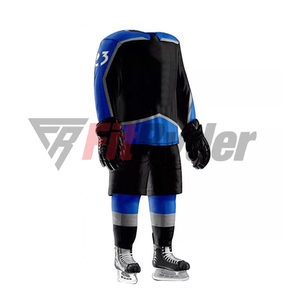 Uniformes de hockey sobre hielo de poliéster personalizables de secado rápido y transpirable Impresión de logotipo profesional con juegos de OEM de nombre de equipo - Product Image 1