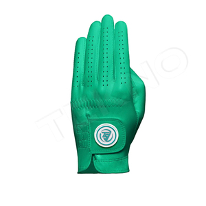 Guantes de golf de ajuste personalizado Premium Cuero Pu Diseño híbrido Marca Hombres Tamaños Colores Durabilidad Deportes - Product Image 2