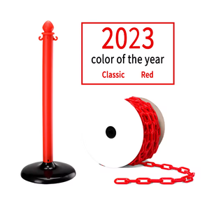 Cadena DE SEGURIDAD Cadena de eslabones de plástico de 35 metros PE Plástico de varios colores 8mm Estándar Taiwán Clientes de un solo color Solicitud 12mm - Product Image 3