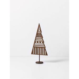 Silver Metal Xmas Tree Sculpture Stylish Holiday Decoration Living Room Table <b>Mantel</b> Desk Seasonal Festive Accent - Product Image 1