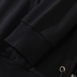 Sudaderas con capucha y sudaderas informales para hombre, sudaderas con capucha de fabricante de ropa de gran tamaño Unisex personalizadas con diamantes de imitación, calidad elegante para hombre con OEM - Product Image 5