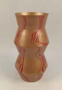 Florero de metal color oro rosa y vidrio de tubo de ensayo de estilo nórdico moderno para decoración de mesa de boda - Product Image 2