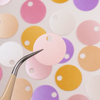 Paillettes rondes pastel rose à gros trous SHENYUE GRS&OEKO - Paquet en vrac de paillettes brillantes décoratives pour la décoration artisanale DIY
