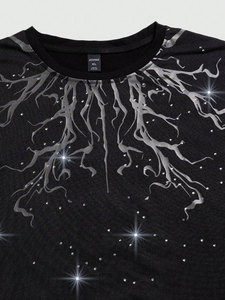 Outdoor Wear <b>Men</b> Rhinestone T <b>Shirt</b> Top Trend Anti Wrinkle Hot Selling Premium Quality Cheap Price <b>Men</b> Rhinestone T <b>Shirt</b> - Product Image 6