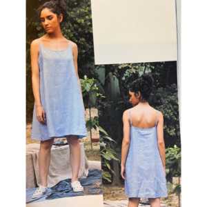 Camisola de Lino Azul Veraniego, Accesorio de Ropa Cómodo y Elegante - Product Image 2