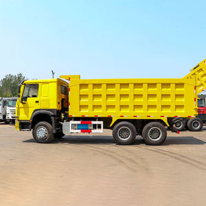 รถบรรทุกดิน Sinotruk Howo 371 ปี 2020 แบบดัมพ์ 8x4 6x4 20 ล้อ พวงมาลัยขวา เครื่องยนต์ดีเซล รถกระบะ เบาะหนัง R21 มือสอง - Product Image 2