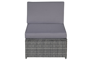 Vietnam Modern PE Wicker <b>Rattan</b> Steel Tempered Glass Garden <b>Sofa</b> Set with Waterproof Cushions-Durable Outdoor Furniture - Product Image 6