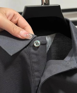 Polo de manga corta para hombre de marca de gama alta de algodón puro 100%, camiseta informal de boutique con bordado de perro a la moda de verano - Product Image 6