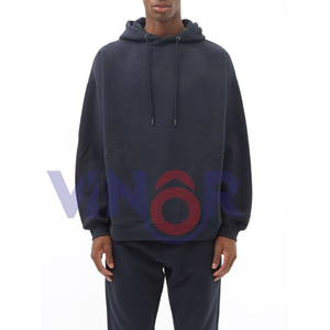 French Fleece 100% Cotton Oversized Casual Streetwear Print <b>Sweatshirt</b> for Men Women Winter Hoodie Embroidered Logo Eco-Friendly - Product Image 1