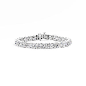 Bracelet de tennis en diamant cultivé en laboratoire rond intemporel 16.14 carats meilleur cadeau de tous les temps en or 14 carats 18 carats bijoux fins pour elle en gros - Product Image 5