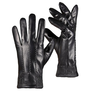 Gants de conduite pour hommes en cuir véritable, style mode, antidérapants, ajustables, toutes saisons, personnalisables, vente en gros - Product Image 1